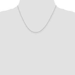 Sterling Silver Rhodium-plated Cable Chain (Style QCL035R-18)