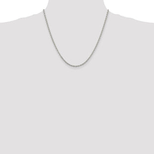Sterling Silver Cable Chain (Style QCL080-20)