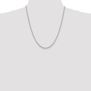 Sterling Silver Cable Chain (Style QCL080-22)