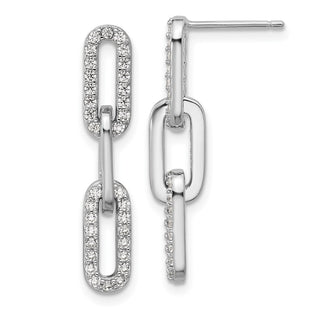 Sterling Silver Earrings Style QCM1766 - Classique Jewelry Inc.