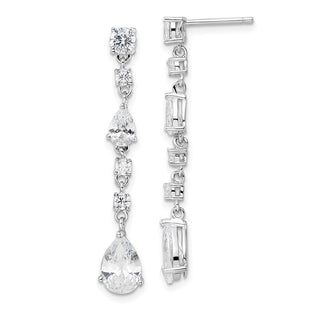 Sterling Silver Earrings Style QCM1862 - Classique Jewelry Inc.