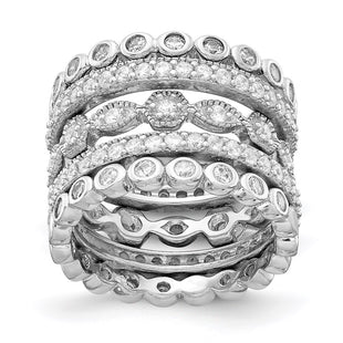 Sterling Silver Rings Style QCM267 - Classique Jewelry Inc.