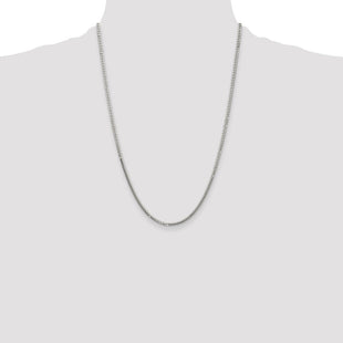 Sterling Silver Polished Domed Curb Chain