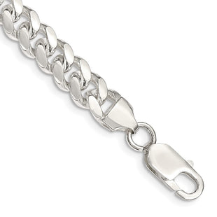 Sterling Silver Polished Domed Curb Chain (Style QDB220-8)