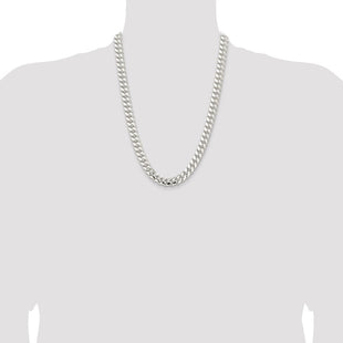 Sterling Silver Polished Domed Curb Chain (Style QDB300-24)