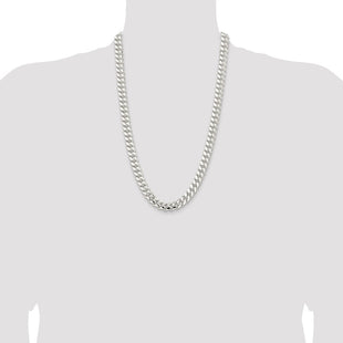 Sterling Silver Polished Domed Curb Chain