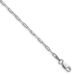 Sterling Silver Rhodium-plated D/C Forzantine Chain (Style QDFC060R-8)