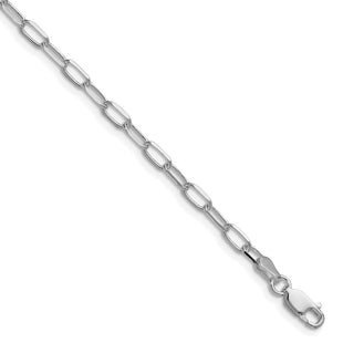 Sterling Silver Rhodium-plated D/C Forzantine Chain (Style QDFC080R-8)