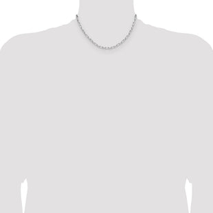 Sterling Silver Rhodium-plated D/C Forzantine Chain (Style QDFC100R-16)