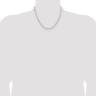 Sterling Silver Rhodium-plated D/C Forzantine Chain (Style QDFC100R-18)