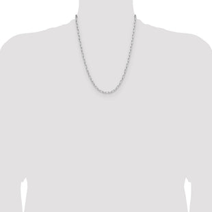 Sterling Silver Rhodium-plated D/C Forzantine Chain (Style QDFC100R-22)