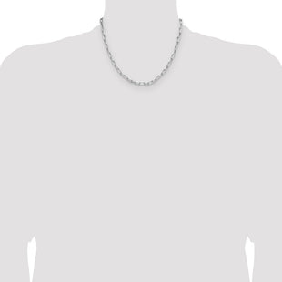 Sterling Silver Rhodium-plated D/C Forzantine Chain (Style QDFC120R-18)