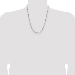 Sterling Silver Rhodium-plated D/C Forzantine Chain (Style QDFC120R-22)