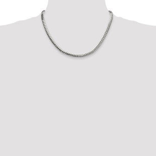 Sterling Silver Polished Double Oval Flat Chain