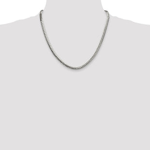 Sterling Silver Polished Double Oval Flat Chain