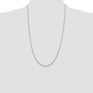 Sterling Silver Diamond-cut Spiga Chain (Style QDS045-26)