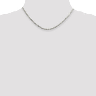 Sterling Silver Diamond-cut Spiga Chain (Style QDS080-16)