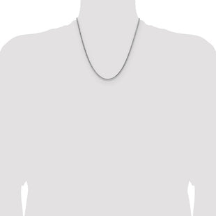 Sterling Silver Diamond-cut Square Spiga Chain (Style QDSS060-20)