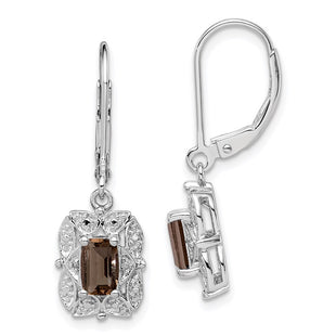 Sterling Silver Earrings Style QE10165SQ - Classique Jewelry Inc.
