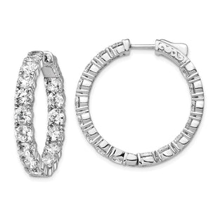 Sterling Silver Earrings Style QE12993 - Classique Jewelry Inc.