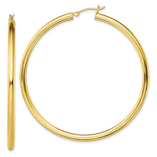 Sterling Silver Gold-Tone Polished Hoop Earrings (Style QE13171)