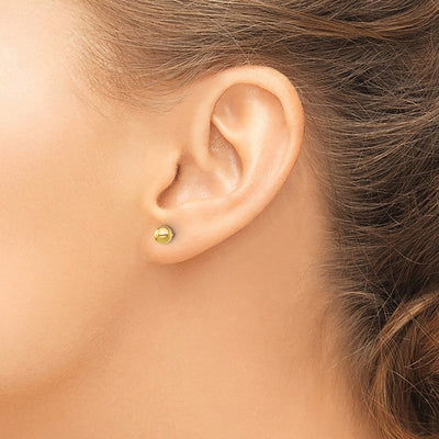 Sterling Silver Gold-Tone Polished Ball Post Earrings, 5 x 5mm