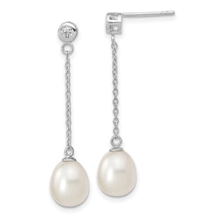 Sterling Silver Earrings Style QE13873 - Classique Jewelry Inc.