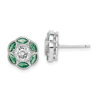 Sterling Silver Earrings Style QE15292 - Classique Jewelry Inc.