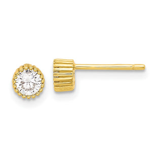 Sterling Silver Earrings Style QE17115GP - Classique Jewelry Inc.