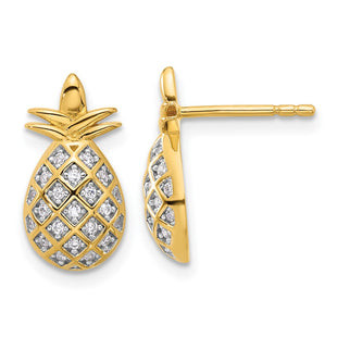 Sterling Silver Earrings Style QE17578GP - Classique Jewelry Inc.