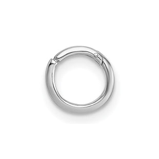 Sterling Silver Rhodium-plated Polished Single Cartilage Hoop Earring (Style QE17819)