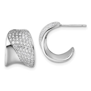Sterling Silver Earrings Style QE18099 - Classique Jewelry Inc.