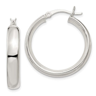 Sterling Silver Hoop Earrings (Style QE3686)