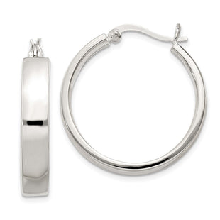 Sterling Silver Hoop Earrings (Style QE3689)