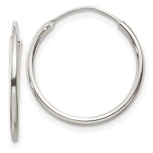 Sterling Silver Hoop Earrings (Style QE4350)