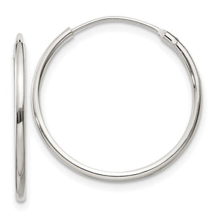 Sterling Silver Hoop Earrings (Style QE4352)