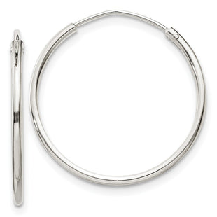 Sterling Silver Hoop Earrings (Style QE4353)
