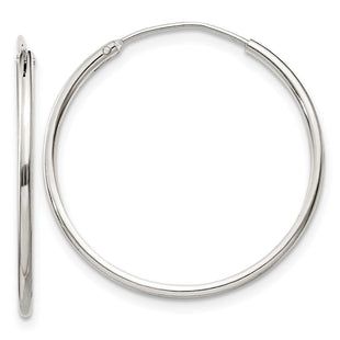 Sterling Silver Hoop Earrings (Style QE4354)