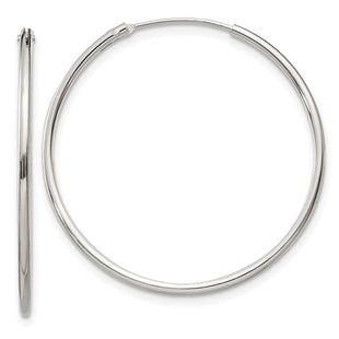 Sterling Silver Hoop Earrings (Style QE4356)