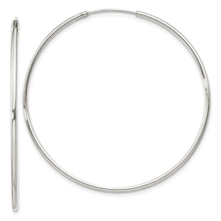 Sterling Silver Hoop Earrings (Style QE4359)
