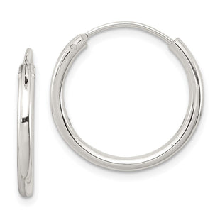 Sterling Silver Hoop Earrings (Style QE4367)
