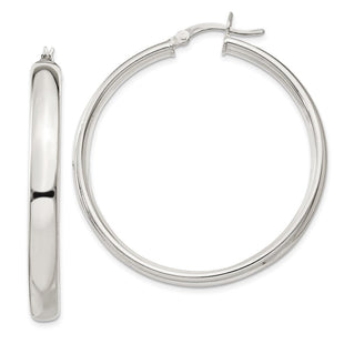 Sterling Silver Hoop Earrings (Style QE6505)