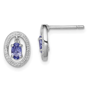 Sterling Silver Earrings Style QE9926TZ - Classique Jewelry Inc.