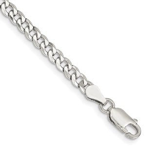 Sterling Silver Beveled Curb Chain (Style QFB100-8)