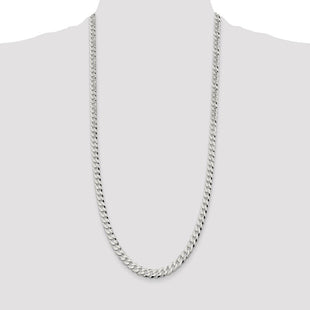 Sterling Silver Beveled Curb Chain (Style QFB180-30)