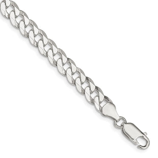 Sterling Silver Beveled Curb Chain (Style QFB180-8)