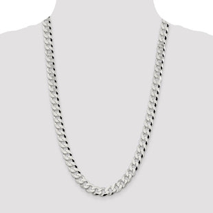 Sterling Silver Beveled Curb Chain (Style QFB250-26)