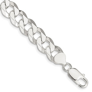 Sterling Silver Beveled Curb Chain (Style QFB250-8)