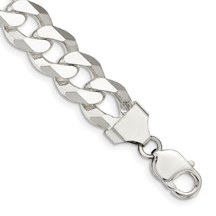 Sterling Silver Beveled Curb Chain (Style QFB350-8)