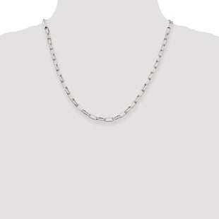 Sterling Silver Elongated Open Link Chain (Style QFC102-20)